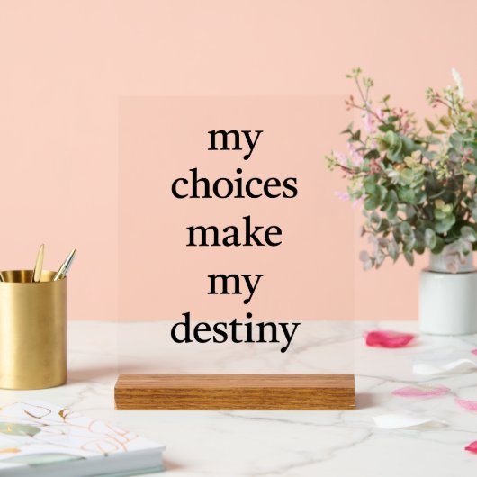 Mein Schicksal Akryllisches Zeichen Acrylschild (Hochzeit)