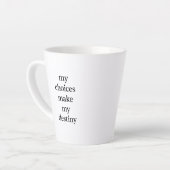 Mein Schicksal Latte Tasse (Linke Ecke)