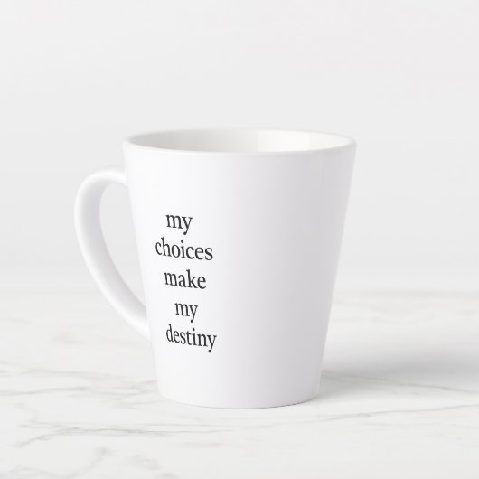 Mein Schicksal Latte Tasse (Linke Ecke)