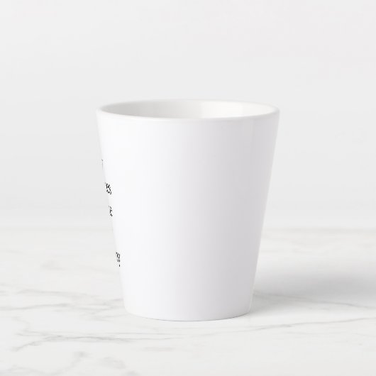 Mein Schicksal Latte Tasse (Vorderseite)