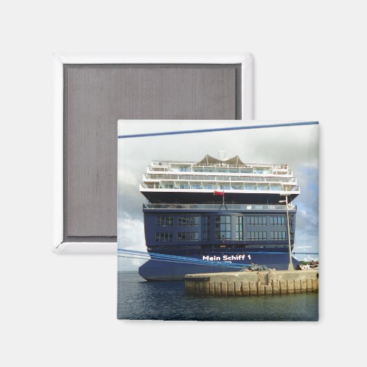 Mein Schiff 1 Stern Magnet (Vorderseite/Rückseite)