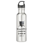 Mein Schildbibelverse Edelstahlflasche (Vorderseite)