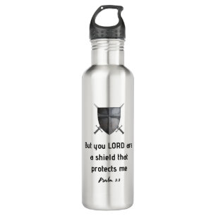 Mein Schildbibelverse Edelstahlflasche
