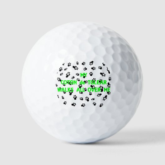 Mein Schinken geht über mich Golfball (Vorderseite)