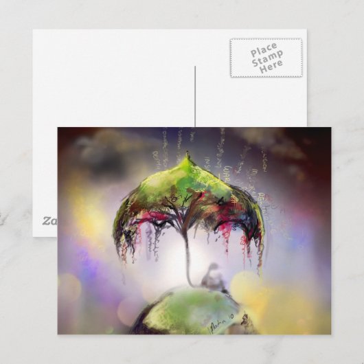 Mein Schirm Postkarte (Vorne/Hinten)