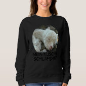 Mein schlafender Alpaca Llama Sweatshirt (Vorderseite)
