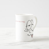 Mein schläfriger Zeitteebecher Porzellantasse (Vorderseite Rechts)