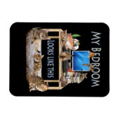 Mein Schlafzimmer sieht so aus Magnet (Horizontal)