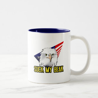 Mein Schnabel sind zum Kotzen Zweifarbige Tasse