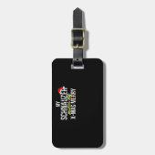 Mein Schnauzer macht meine Weihnachten froh Gepäckanhänger (Vorderseite vertikal)