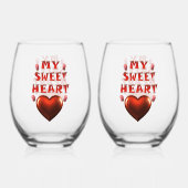 MEIN SCHNELLES HERZ WEINGLAS OHNE STIEL (Rückseite)