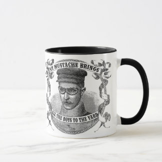 Mein Schnurrbart holt alle Jungen zur Yard-Tasse Tasse