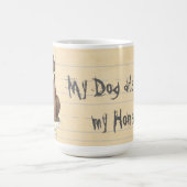 Mein Schokolade-Labrador ate meine Hausaufgaben Kaffeetasse (Mittel)