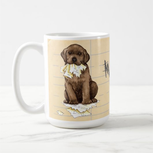 Mein Schokolade-Labrador ate meine Hausaufgaben Kaffeetasse (Links)