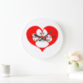 mein Schokolade Labrador Lieben mir Große Wanduhr (Zuhause)