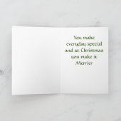 MEIN SCHÖNER DAUGHTER MACHT CHRISTMAS MERRIER KARTE (Innenseite)