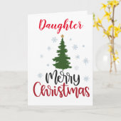 MEIN SCHÖNER DAUGHTER MACHT CHRISTMAS MERRIER KARTE (Gelbe Blume)