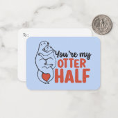 Mein schöner halb lustiger Pun Niedlicher Valentin Mitteilungskarte (Vorderseite/Rückseite Beispiel)