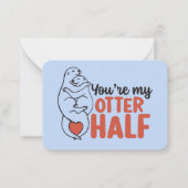 Mein schöner halb lustiger Pun Niedlicher Valentin Mitteilungskarte (Vorderseite)