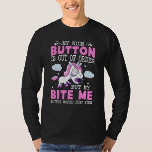 Mein schöner Knopf ist kaputt, aber mein Beifall h T-Shirt