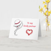 MEIN **SCHÖNER PARTNER** AM GEBURTSTAG KARTE (Gelbe Blume)