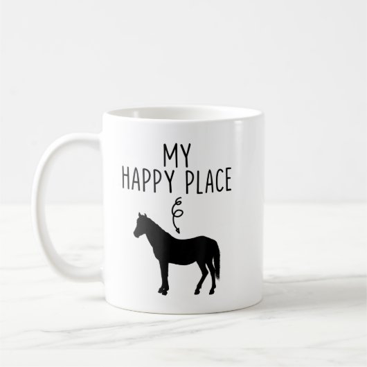 Mein schöner Platz Reiten Lover - Gönnt Pferdereit Kaffeetasse (Links)