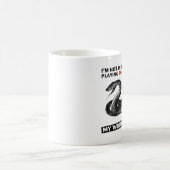"Mein Schreiben ist fein" Schlangen-Tasse Kaffeetasse (Mittel)