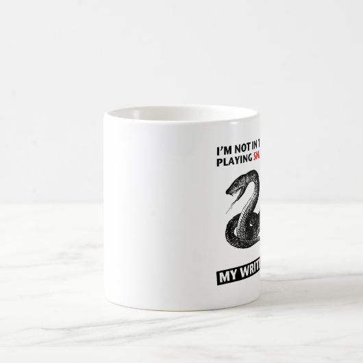 "Mein Schreiben ist fein" Schlangen-Tasse Kaffeetasse (Mittel)