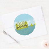 Mein Schwanz ist lang Runder Aufkleber (Umschlag)