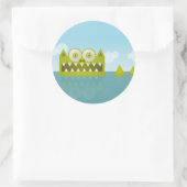 Mein Schwanz ist lang Runder Aufkleber (Tasche)