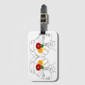 Mein Schwarz ist schön Gepäckanhänger (Vorderseite Vertikal)