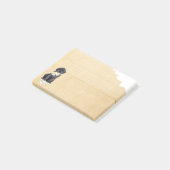 Mein schwarzer Labrador aß meine Hausaufgaben Post-it Klebezettel (angewinkelt)