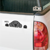 Mein schwarzer Labrador "hallo!! " Autoaufkleber (Auf Lkw)