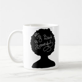 Mein Schwarzes ist schön Kaffeetasse