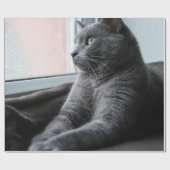 MEIN SCHWEIZER ROUTER RÜCKHALTETE KITTEN GESCHENKPAPIER (Flach)