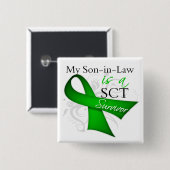 Mein Schwiegersohn ist ein Transplantationsüberleb Button (Vorne & Hinten)