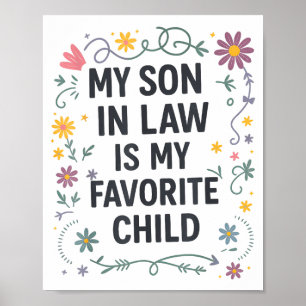 Mein Schwiegersohn ist mein Lieblingskind Lustige  Poster