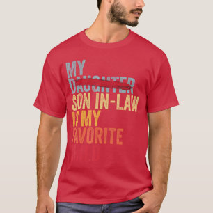 Mein Schwiegersohn ist mein Lieblingskind Retro Er T-Shirt