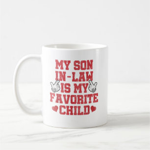 Mein Schwiegersohn ist mein Lieblingskind Retro Kaffeetasse