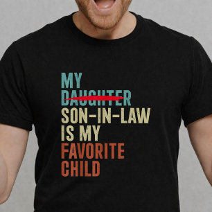 Mein Schwiegersohn ist mein Lieblingskind Retro T-Shirt