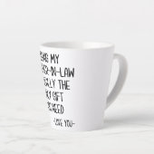 Mein Schwiegersohn ist wirklich das einzige Gesche Milchtasse (Rechte Ecke)