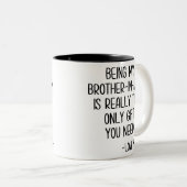 Mein Schwiegersohn ist wirklich das einzige Gesche Zweifarbige Tasse (VorderseiteRechts)