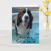 MEIN SCHWIMMER HAT GESAGT, "GLÜCKLICH, DEN 18. GEB KARTE (Gelbe Blume)