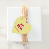 Mein schwindgelbes Herz niedlicher Valentinstag Geschenkanhänger (Beispiel)