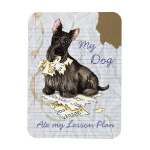 Mein Scottie Ate my Lessingplan Magnet