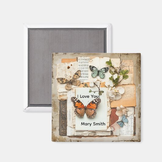 Mein Scrapbook  Magnet (Vorderseite/Rückseite)