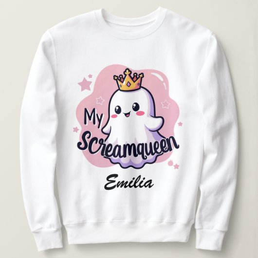 Mein Screamqueen Halloween Sweatshirt für Freundin (Design vorne)