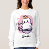 Mein Screamqueen Halloween Sweatshirt für Freundin (Vorderseite)