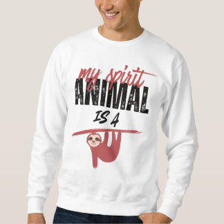 Mein Seelentier ist ein Faultier _ lustige Sprüche Sweatshirt