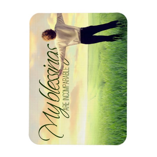 "Mein Segen" Motivation Affirmation Flexibel Magnet (Vertikal)